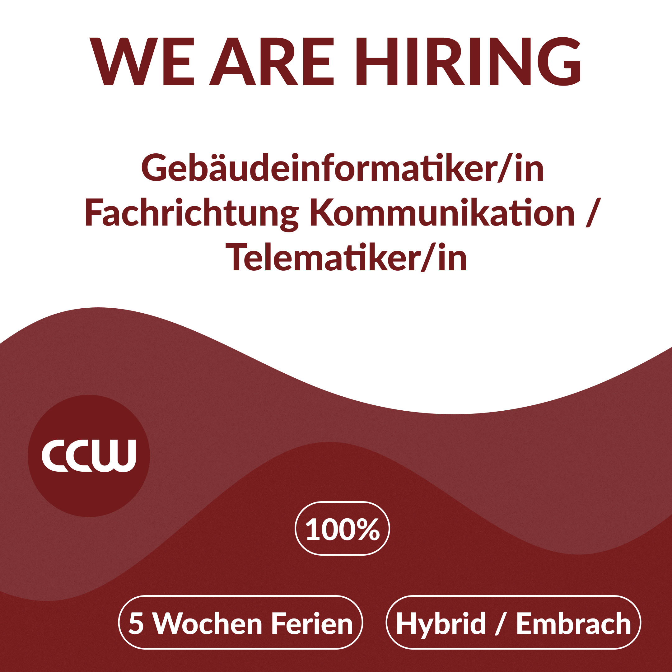 Kachel mit den Key-Facts zum Jobangebot